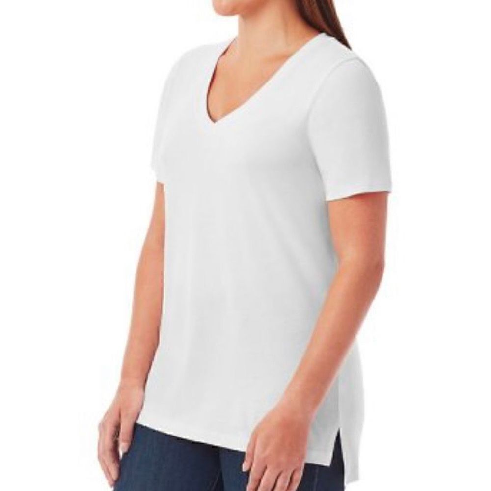 2 Pack - Member's Mark Women’s Short Sleeve V-Neck Tee Size Small - Picture 3 of 7